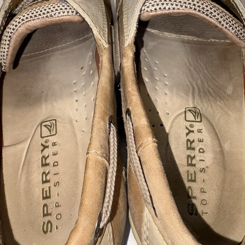 Sperry Top‎ Sider Billfish Boat Shoes Men's Brown Leather 3 Eye Deck Size 8.5 M